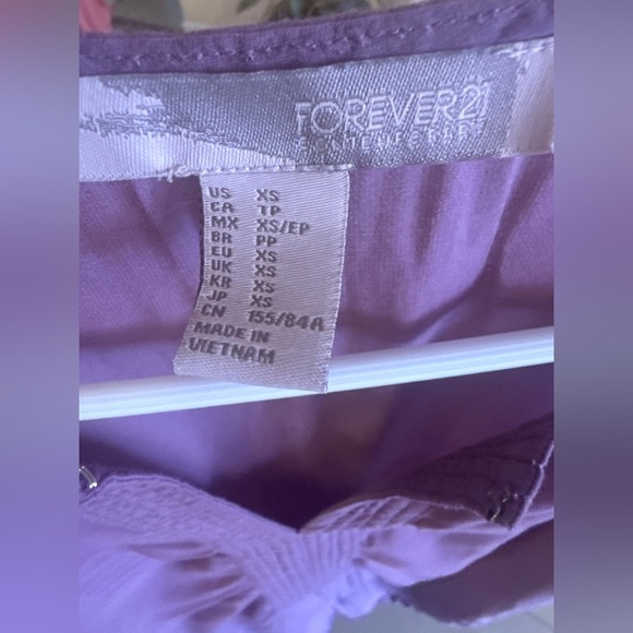 Forever 21 Drop Waist Split Hem Embroidered Neck Sleeveless Dress | Size XS - Picture 3 of 11